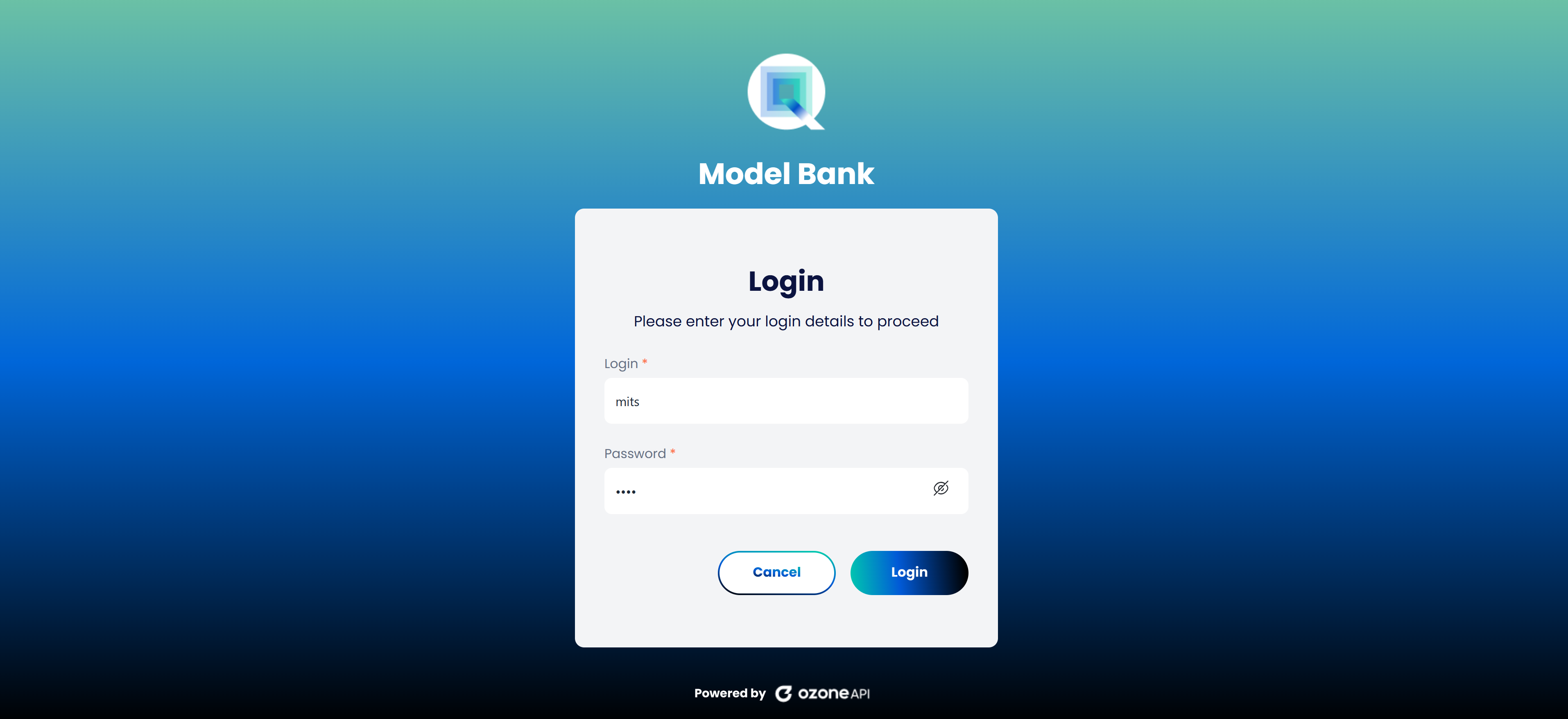 Model Bank Auth